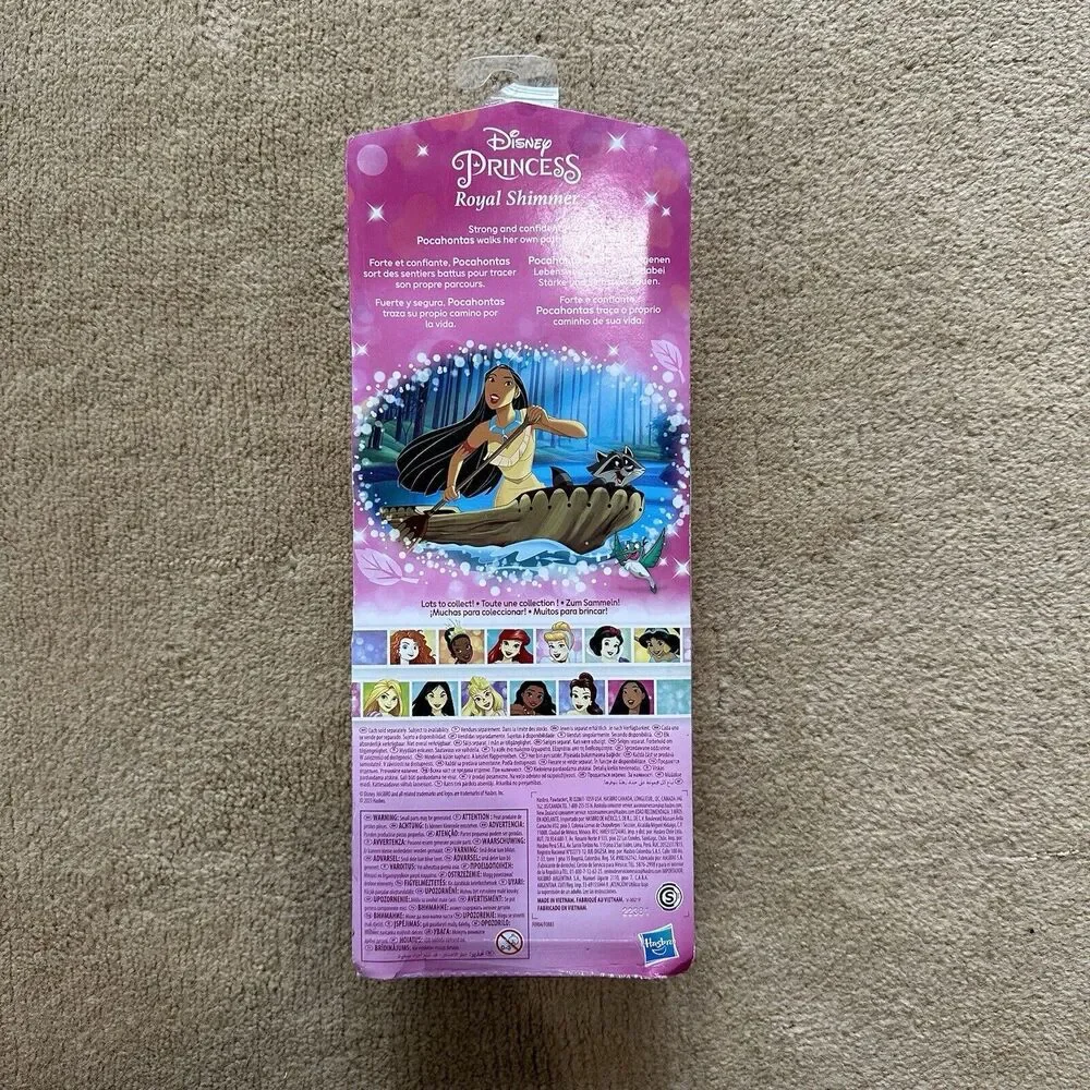 Disney Princess Royal Shimmer Pocahontas Doll Hasbro Sealed 2021 Native American